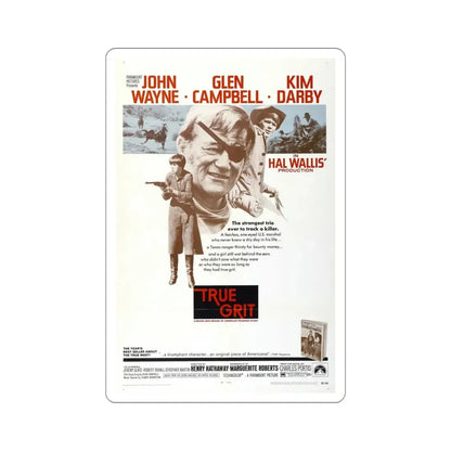 True Grit 1969 Movie Poster STICKER Vinyl Die-Cut Decal 5 Inch - The Sticker Space
