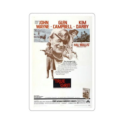 True Grit 1969 Movie Poster STICKER Vinyl Die-Cut Decal 6 Inch - The Sticker Space