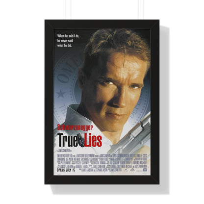 TRUE LIES 1994 - Framed Movie Poster-16″ x 24″-The Sticker Space