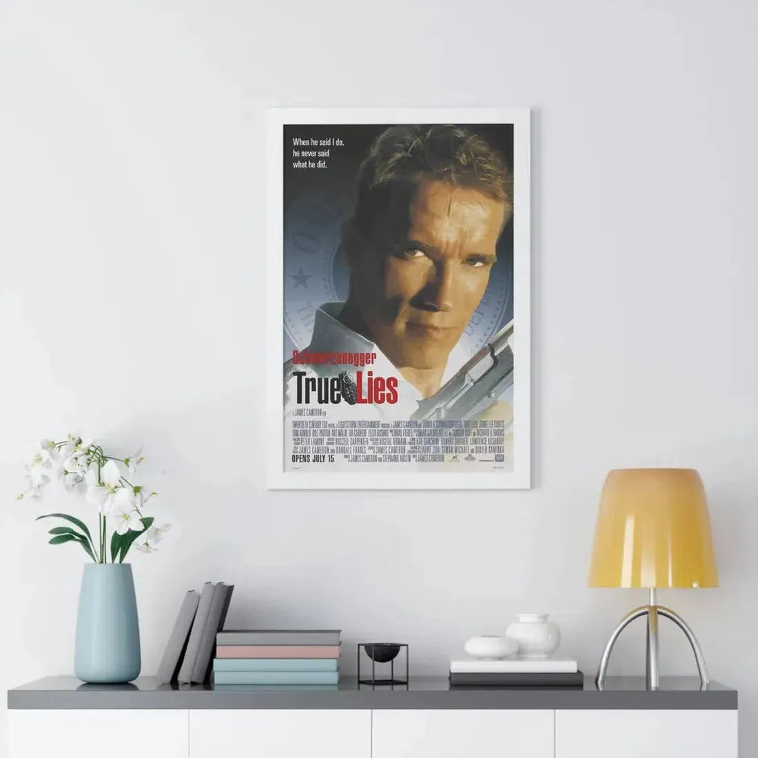 TRUE LIES 1994 - Framed Movie Poster - The Sticker Space