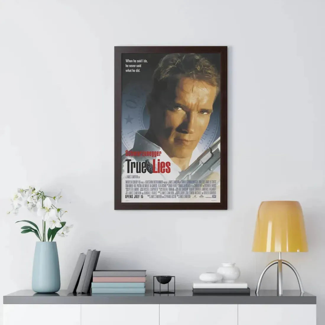 TRUE LIES 1994 - Framed Movie Poster - The Sticker Space