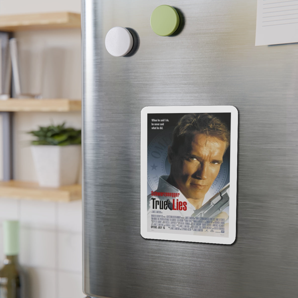 TRUE LIES 1994 Movie Poster - Refrigerator Magnet