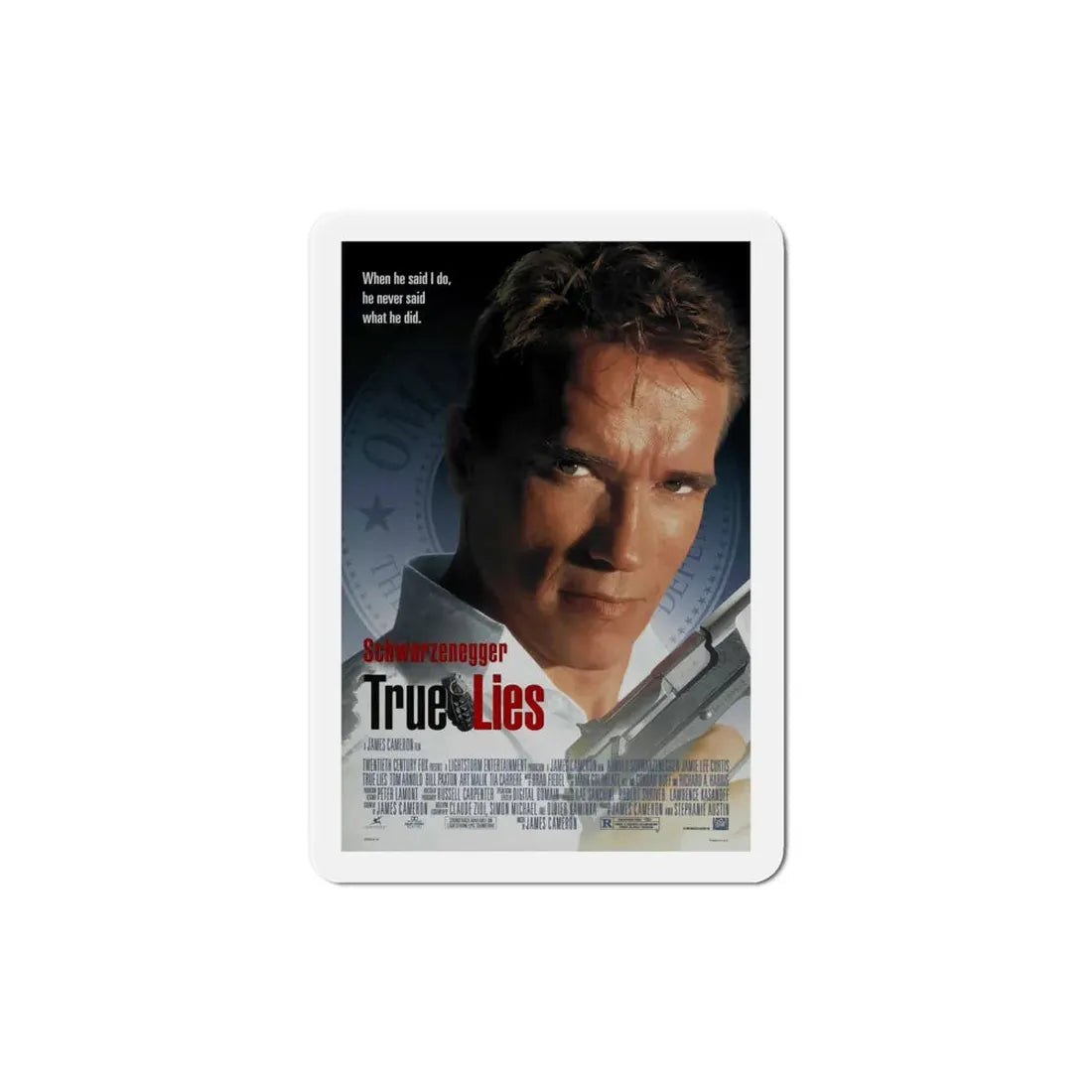 True Lies 1994 Movie Poster Refrigerator Magnet 4 Inch - The Sticker Space