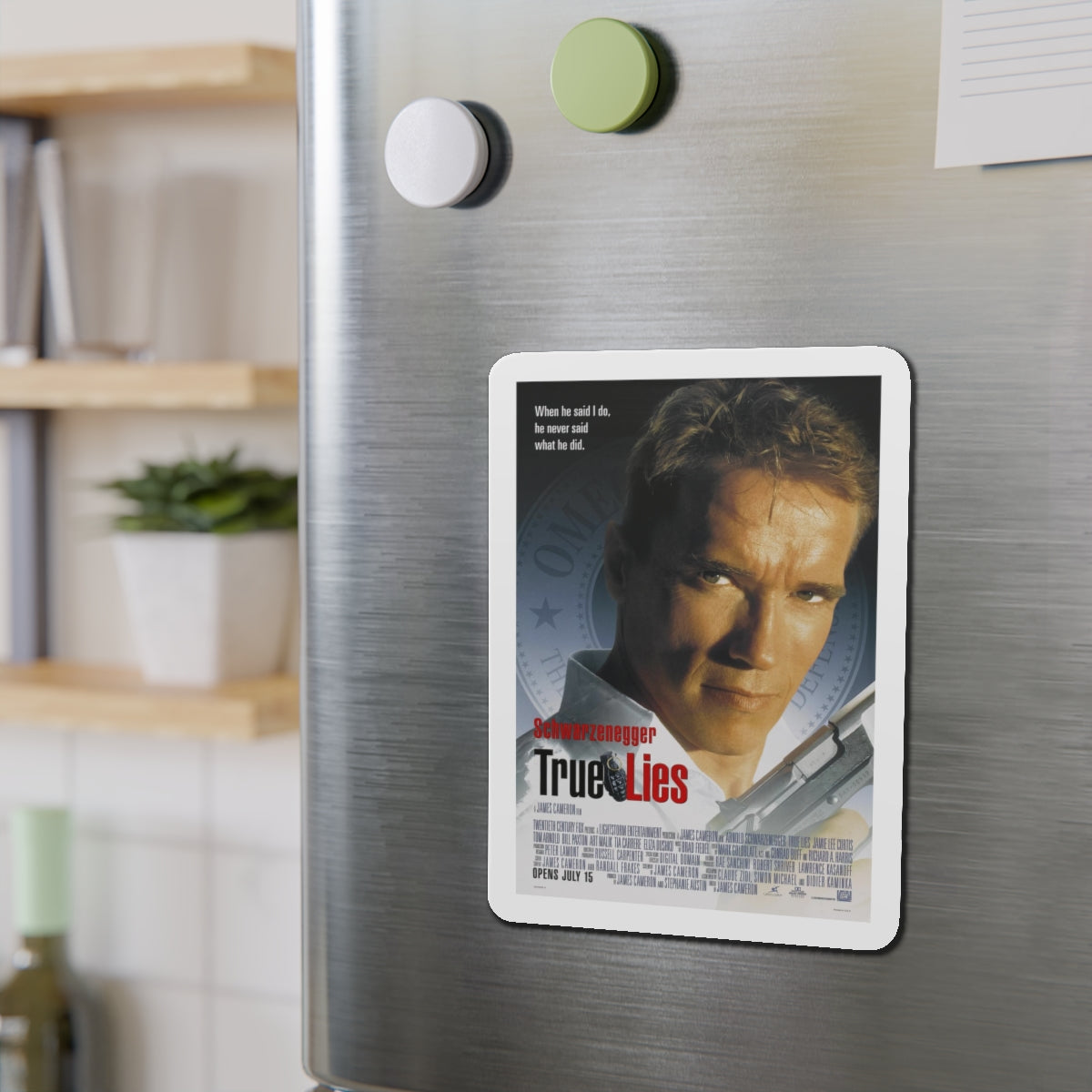 TRUE LIES 1994 Movie Poster - Refrigerator Magnet