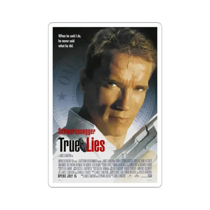 TRUE LIES 1994 Movie Poster - STICKER Vinyl Kiss-Cut Decal 3 Inch White - The Sticker Space