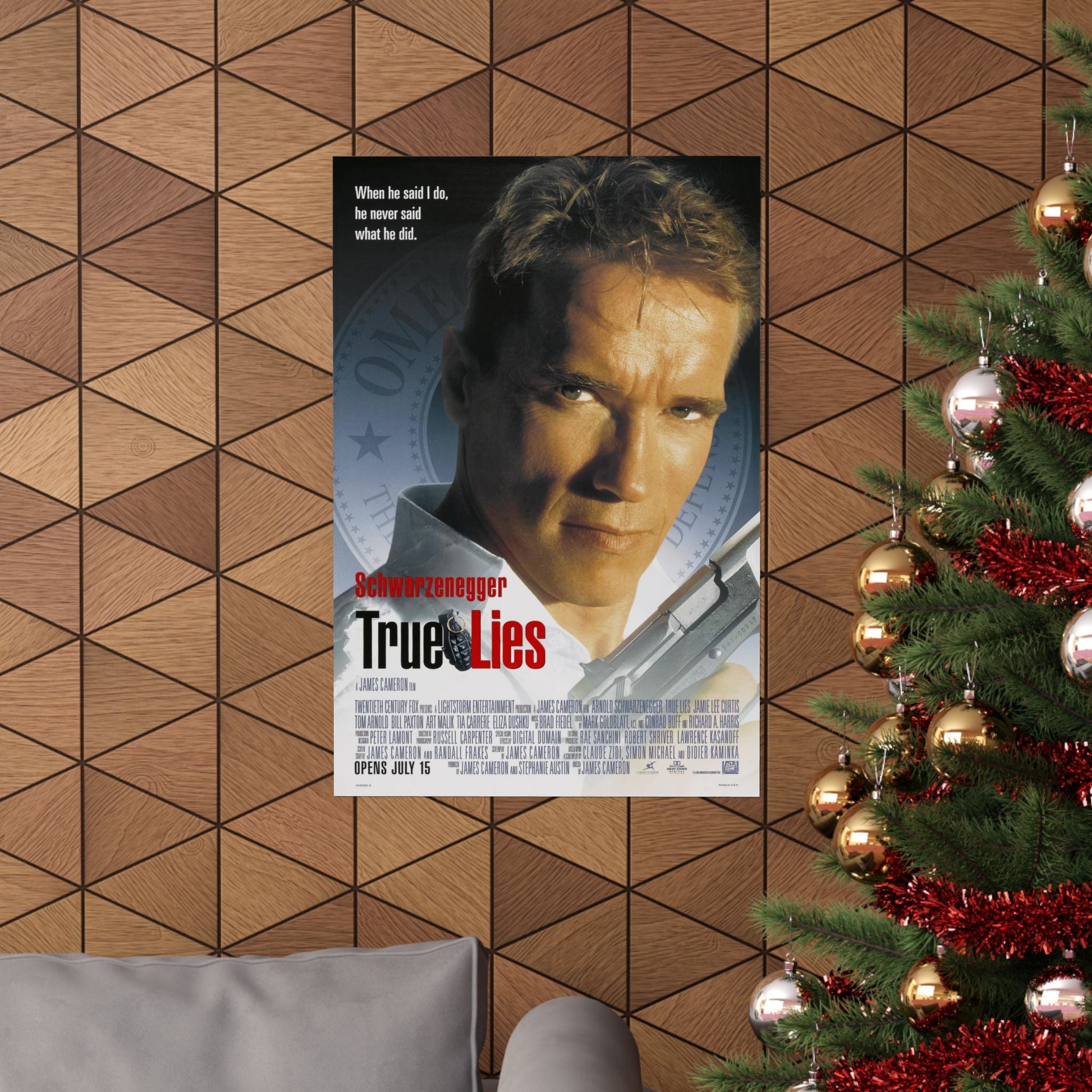 TRUE LIES 1994 - Paper Movie Poster-The Sticker Space