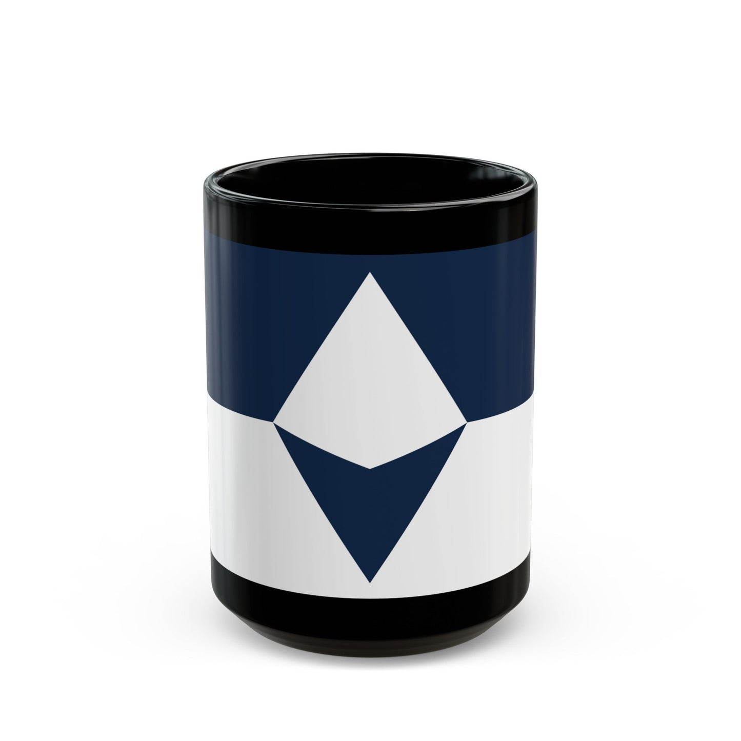 True South Antarctic Flag - Black Coffee Mug-15oz-The Sticker Space