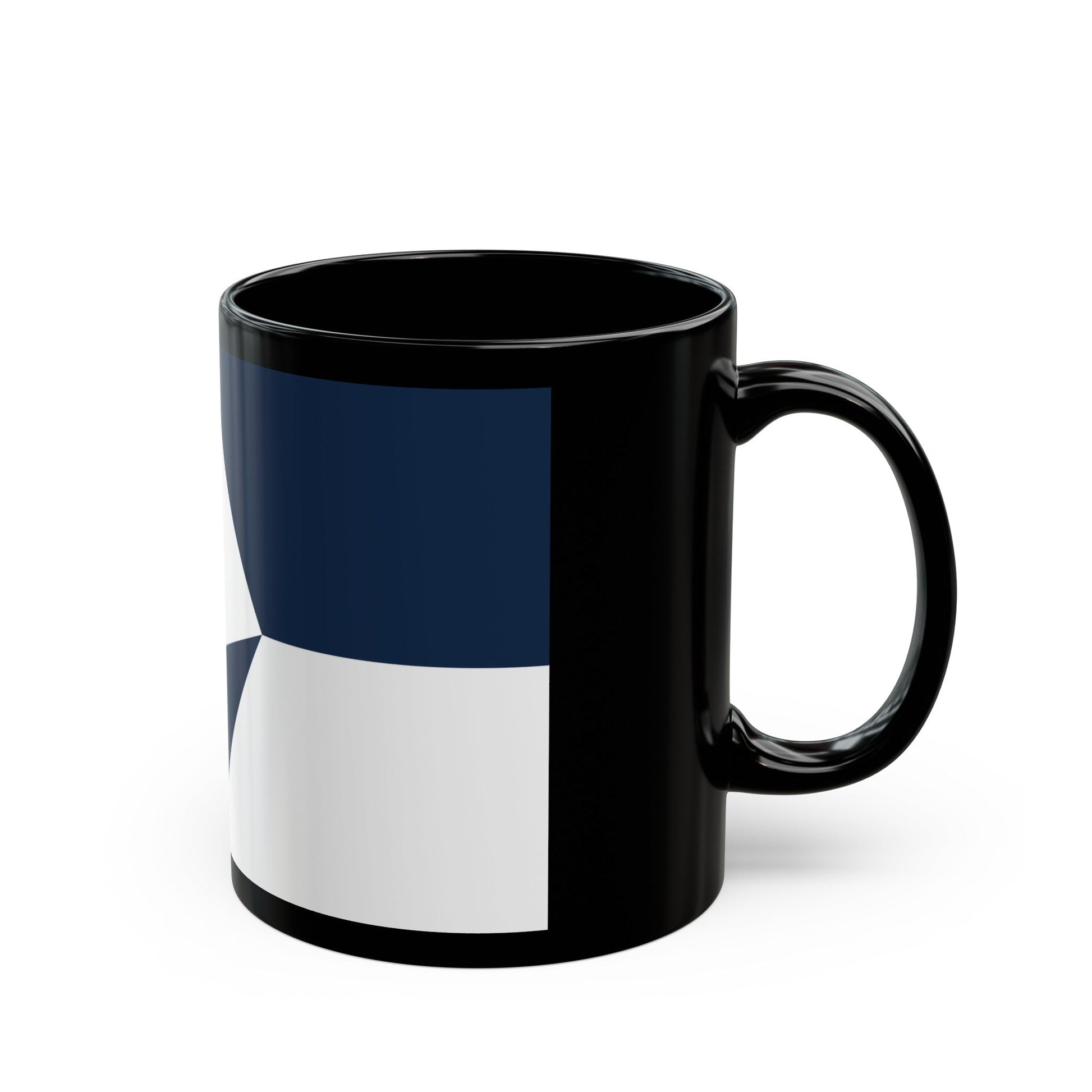 True South Antarctic Flag - Black Coffee Mug-The Sticker Space