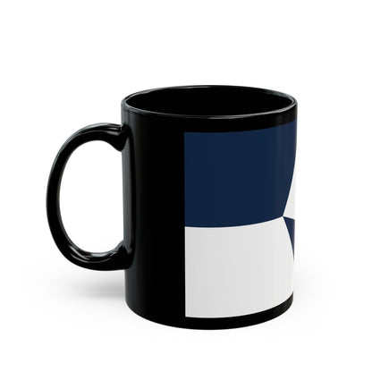 True South Antarctic Flag - Black Coffee Mug-The Sticker Space