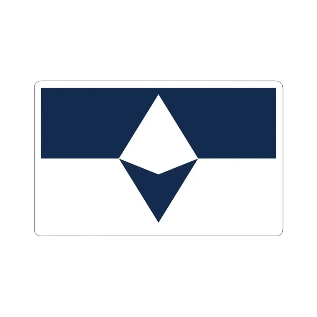 True South Antarctic Flag - STICKER Vinyl Kiss-Cut Decal 3 Inch White - The Sticker Space