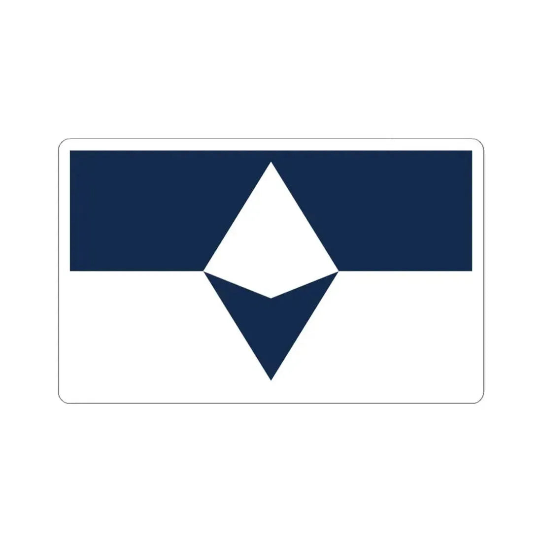 True South Antarctic Flag - STICKER Vinyl Kiss-Cut Decal 4 Inch White - The Sticker Space