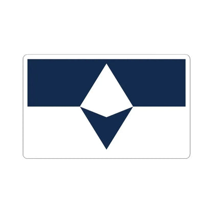 True South Antarctic Flag - STICKER Vinyl Kiss-Cut Decal 4 Inch White - The Sticker Space