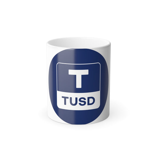 TRUEUSD TUSD (Cryptocurrency) Color Changing Mug 11oz-11oz-The Sticker Space