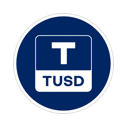 TRUEUSD TUSD (Cryptocurrency) STICKER Vinyl Die-Cut Decal 3 Inch - The Sticker Space