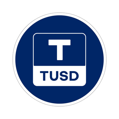 TRUEUSD TUSD (Cryptocurrency) STICKER Vinyl Die-Cut Decal-5 Inch-The Sticker Space