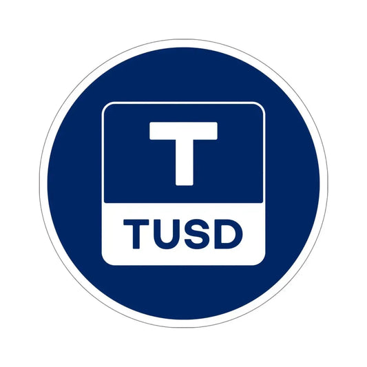 TRUEUSD TUSD (Cryptocurrency) STICKER Vinyl Die-Cut Decal 6 Inch - The Sticker Space