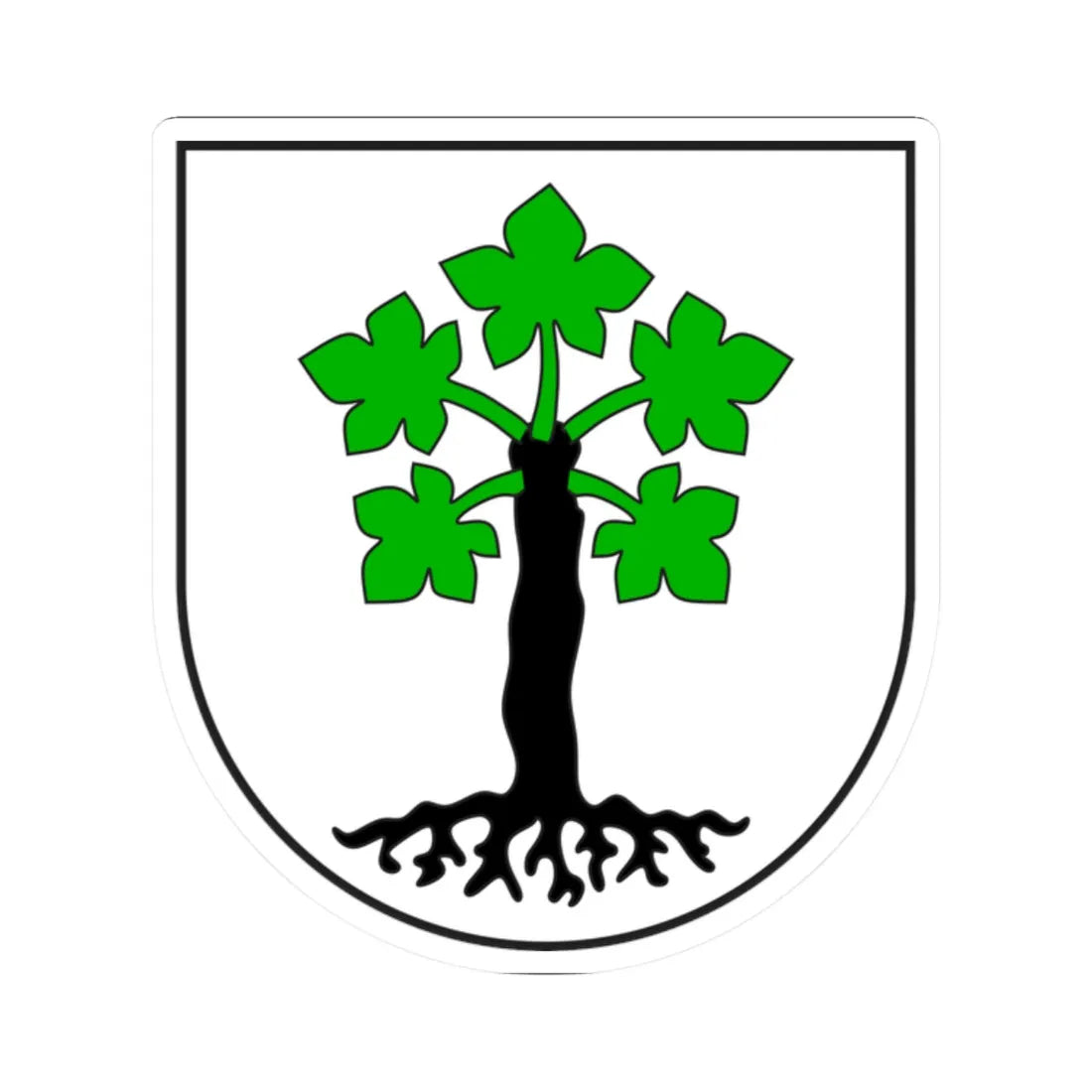 Trun wappen (Switzerland) (Coat of Arms) STICKER Vinyl Kiss-Cut Decal 2 Inch White - The Sticker Space