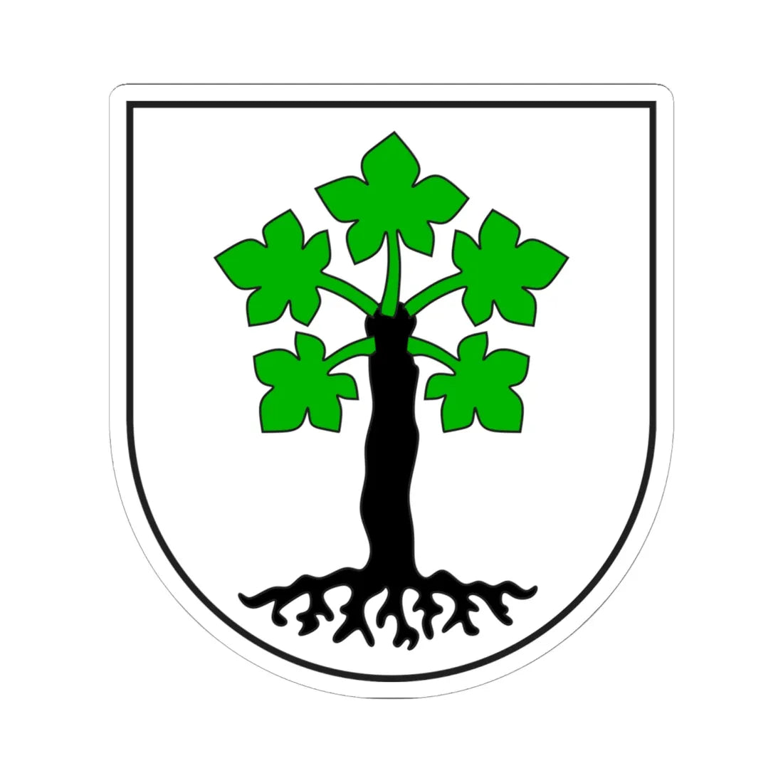 Trun wappen (Switzerland) (Coat of Arms) STICKER Vinyl Kiss-Cut Decal 6 Inch White - The Sticker Space