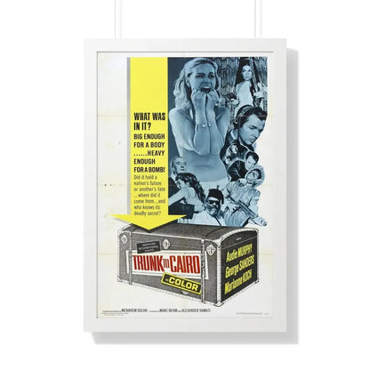TRUNK TO CAIRO 1965 - Framed Movie Poster 20" x 30" White - The Sticker Space