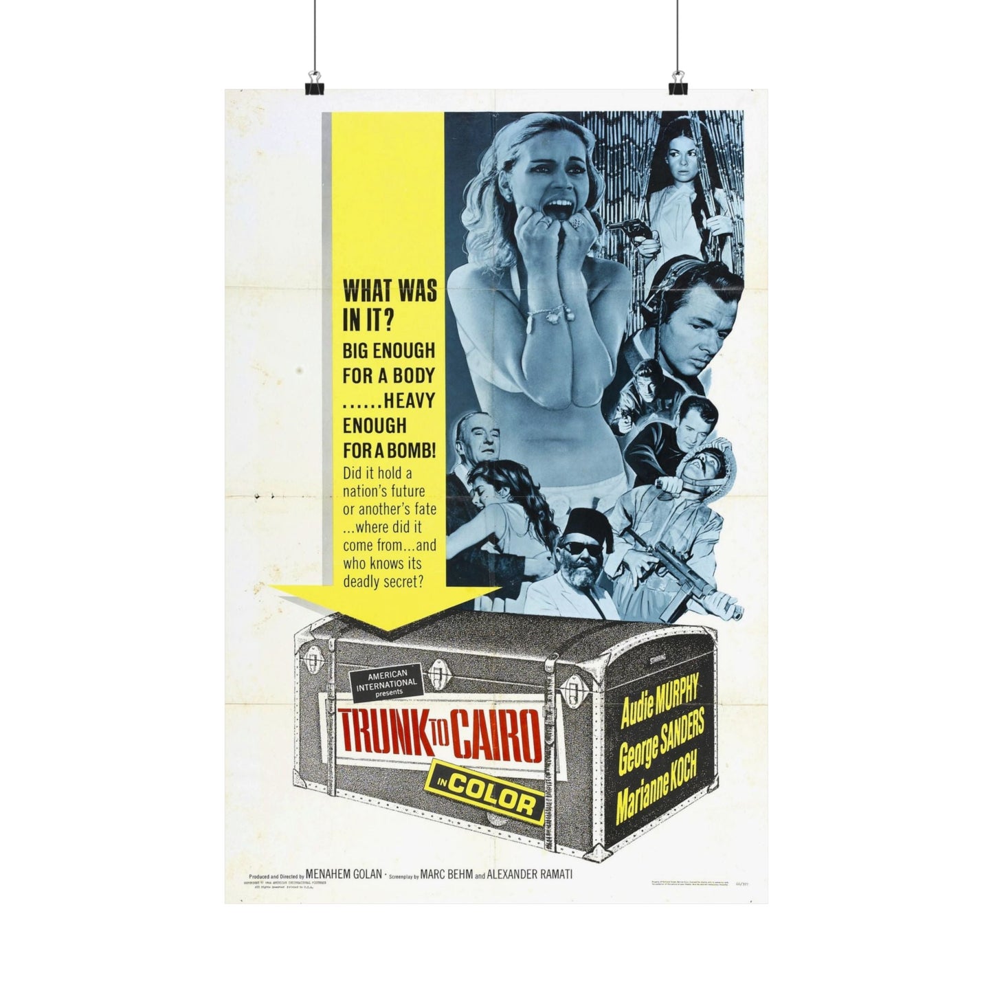 TRUNK TO CAIRO 1965 - Paper Movie Poster-20″ x 30″-The Sticker Space