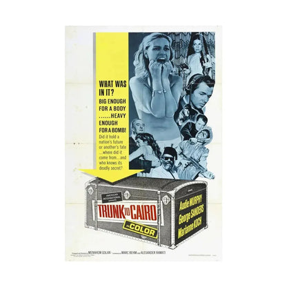 TRUNK TO CAIRO 1965 - Paper Movie Poster - The Sticker Space