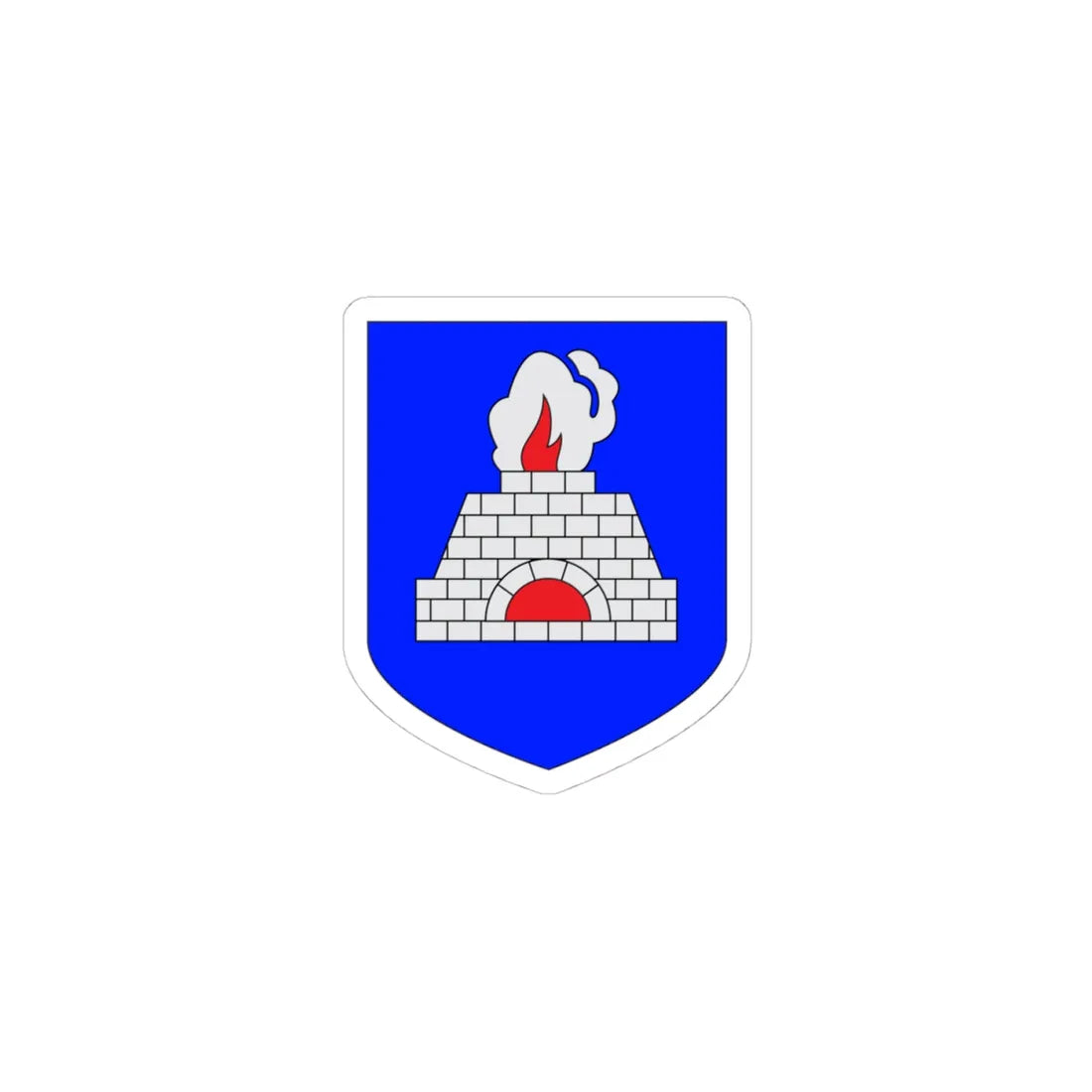 Tõrva linna vapp (Estonia) (Coat of Arms) STICKER Vinyl Kiss-Cut Decal 4 Inch White - The Sticker Space