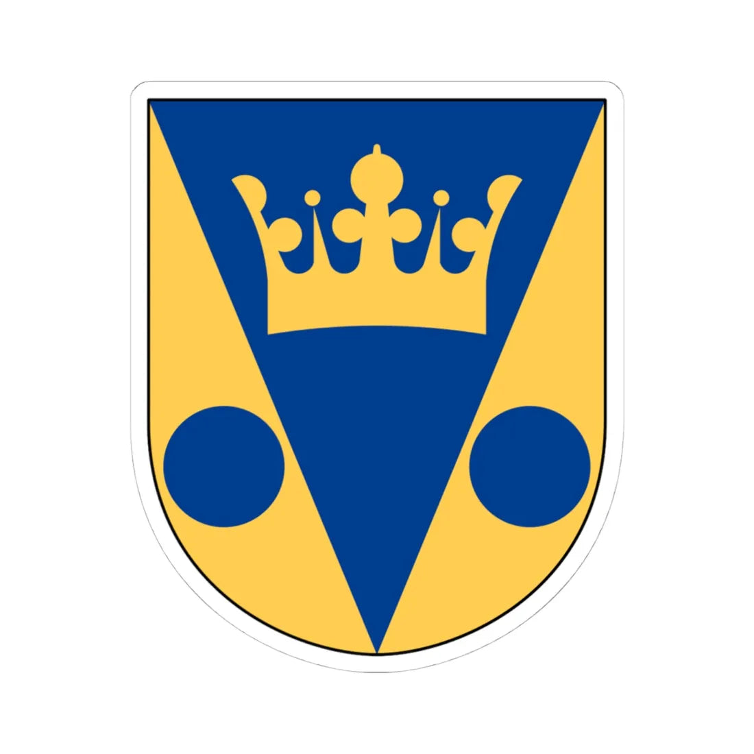 Tryserum församling vapen (Sweden) (Coat of Arms) STICKER Vinyl Kiss-Cut Decal 4 Inch White - The Sticker Space