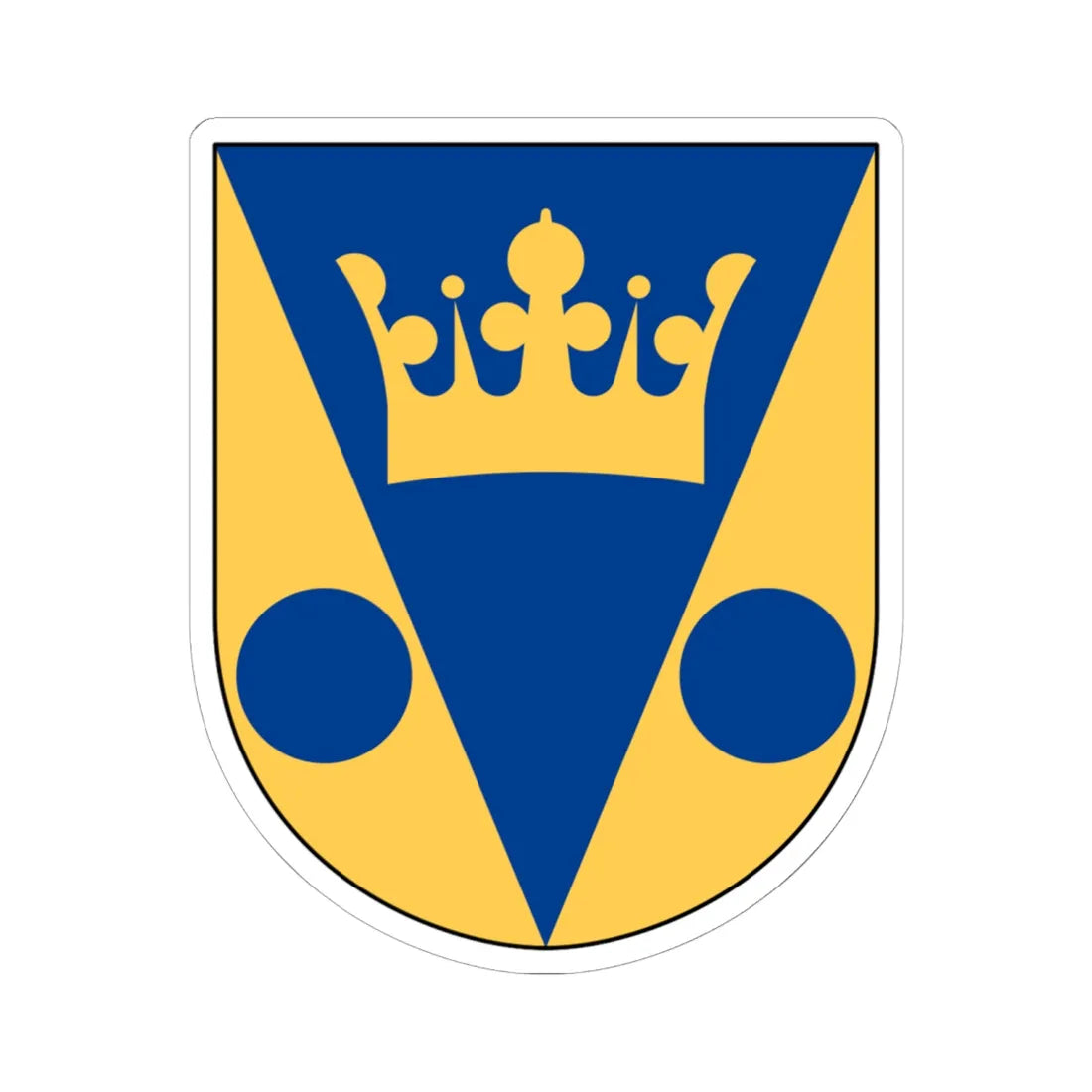 Tryserum församling vapen (Sweden) (Coat of Arms) STICKER Vinyl Kiss-Cut Decal 6 Inch White - The Sticker Space