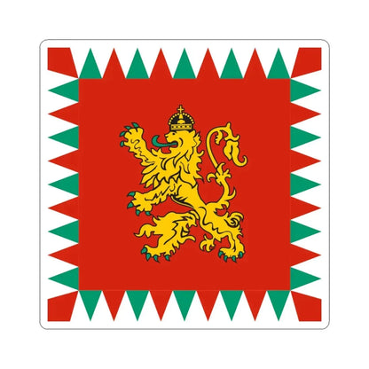 Tsar of Bulgaria standard (Bulgaria) STICKER Vinyl Kiss-Cut Decal 3 Inch White - The Sticker Space