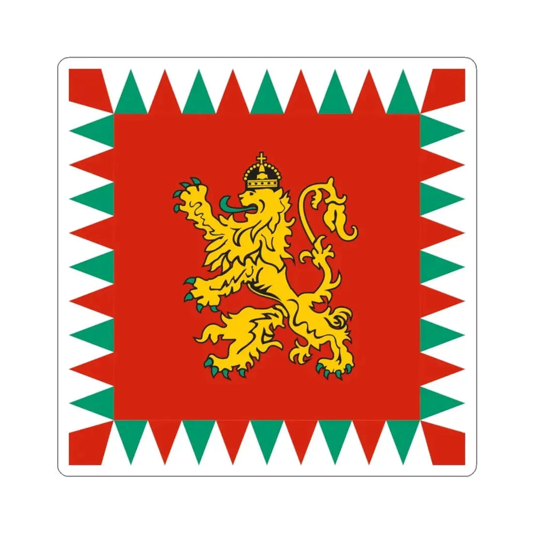 Tsar of Bulgaria standard (Bulgaria) STICKER Vinyl Kiss-Cut Decal 6 Inch White - The Sticker Space