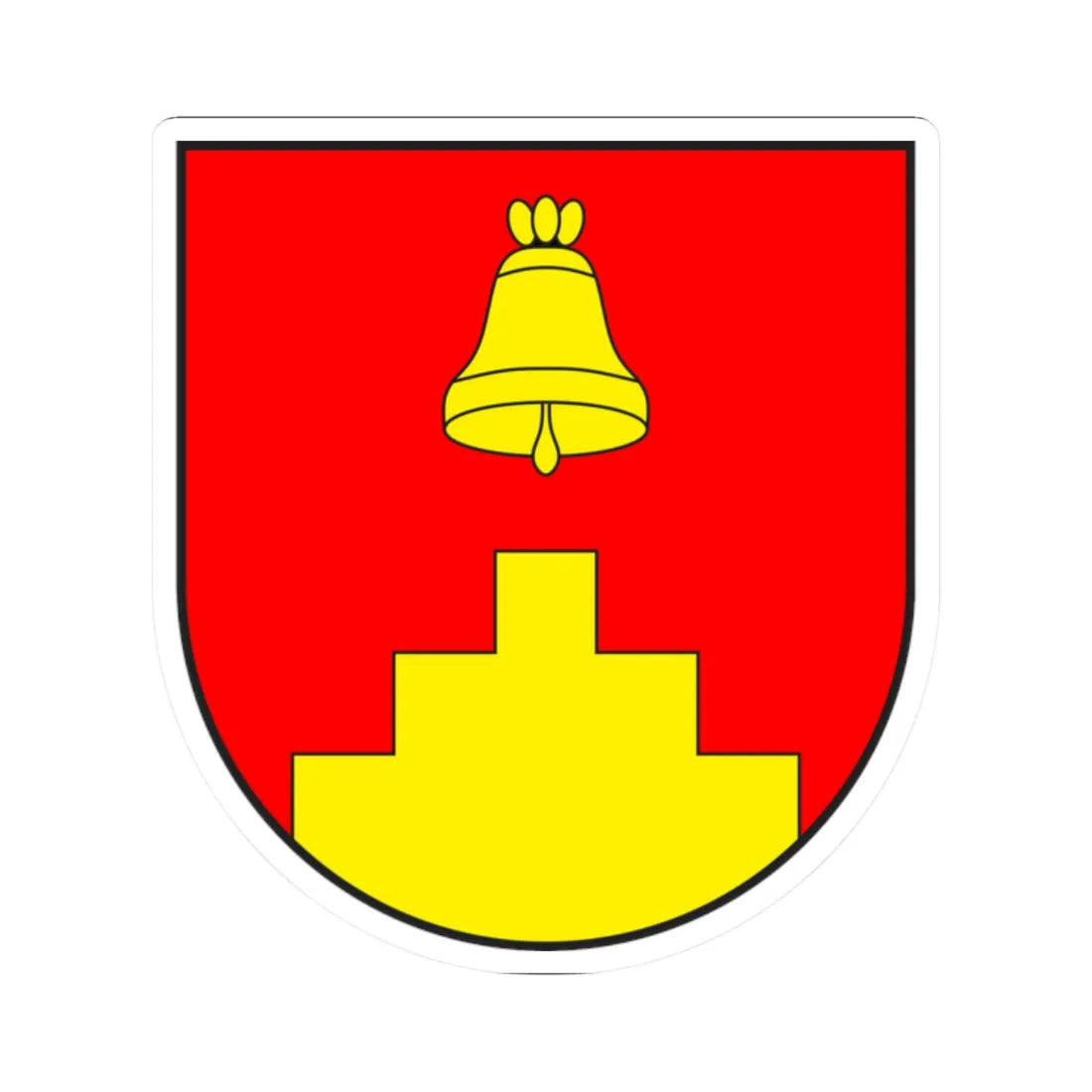 Tschappina wappen (Switzerland) (Coat of Arms) STICKER Vinyl Kiss-Cut Decal 2 Inch White - The Sticker Space