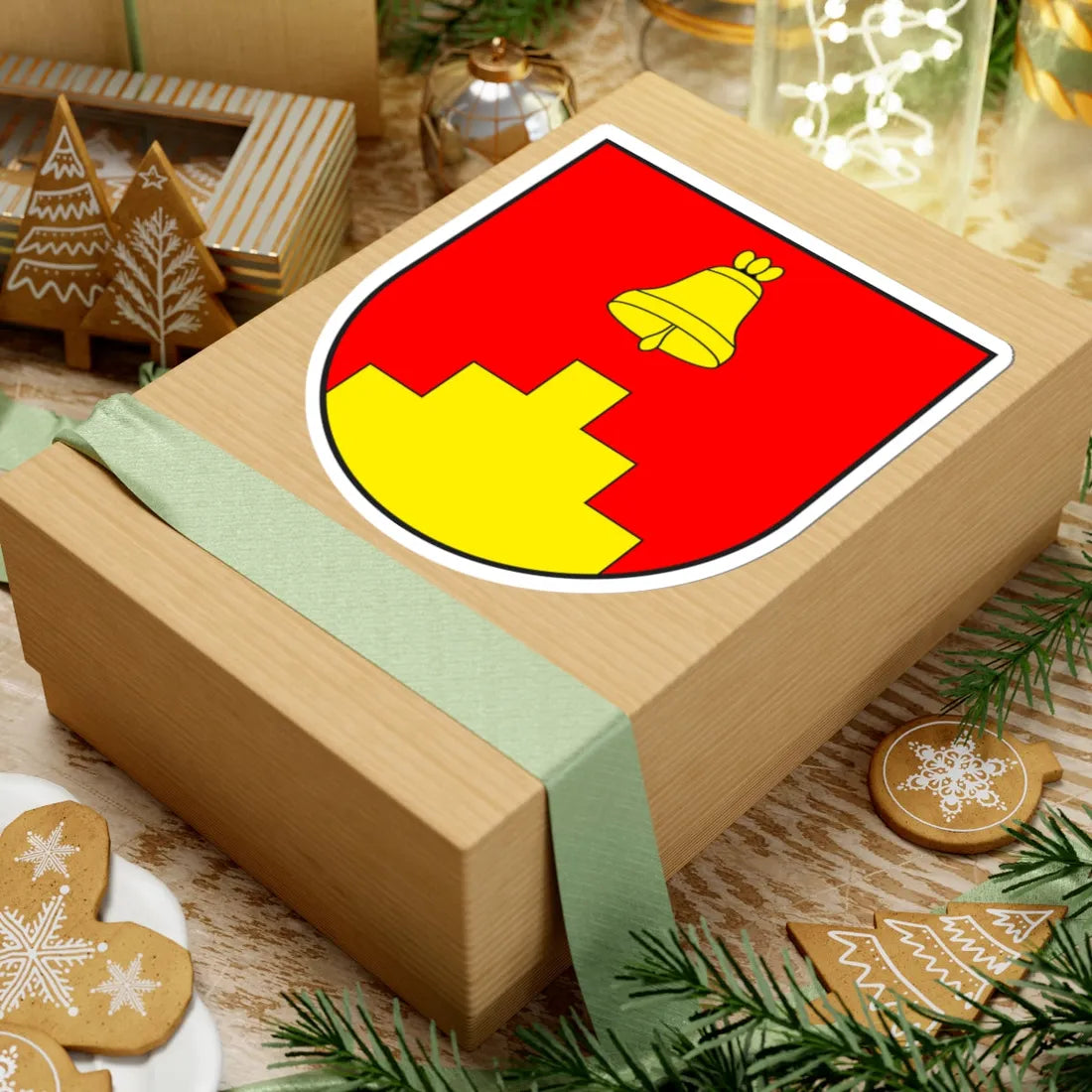 Tschappina wappen (Switzerland) (Coat of Arms) STICKER Vinyl Kiss-Cut Decal - The Sticker Space