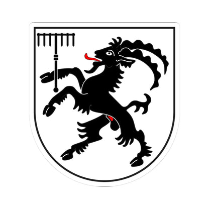 Tschlin wappen (Switzerland) (Coat of Arms) STICKER Vinyl Kiss-Cut Decal 3 Inch White - The Sticker Space