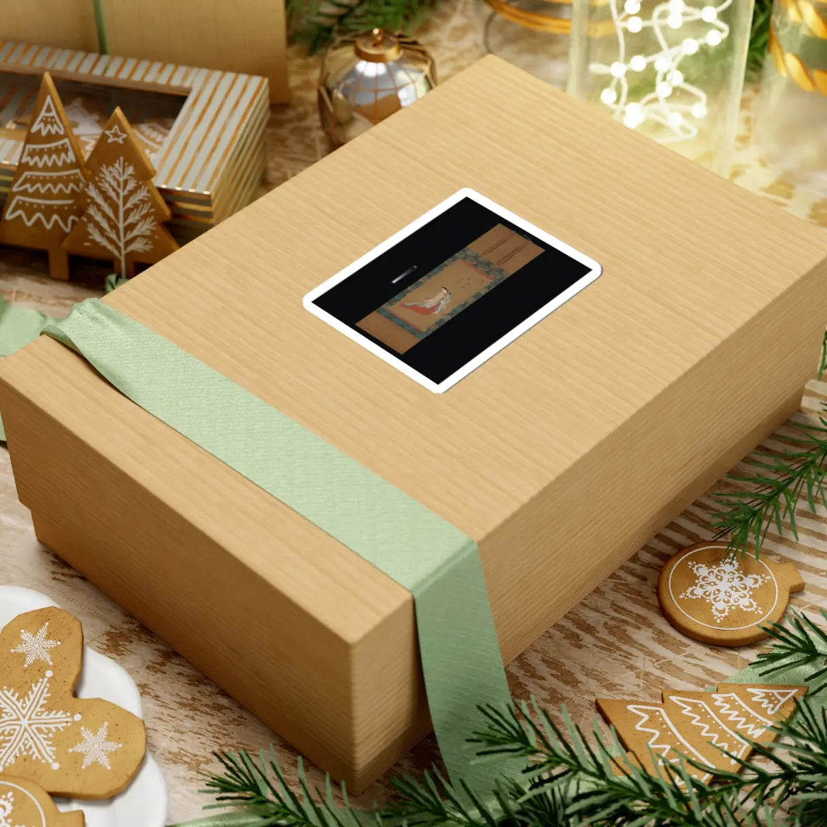 Tōsendō Rifū - Standing Courtesan - ca. 1720 v2 - STICKER Vinyl Kiss-Cut Decal