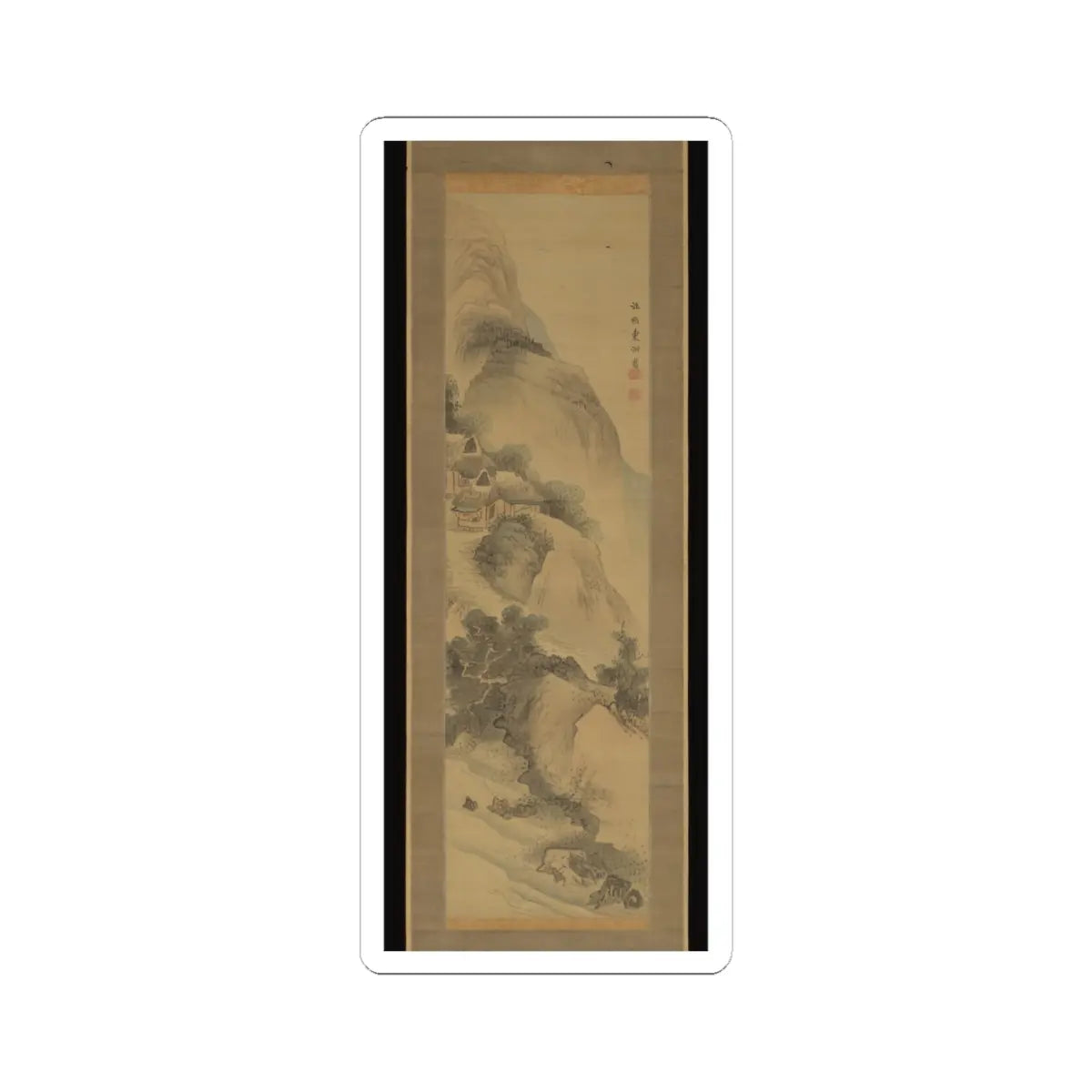 Tōshū - Landscape - early 19th century v1 - STICKER Vinyl Kiss-Cut Decal