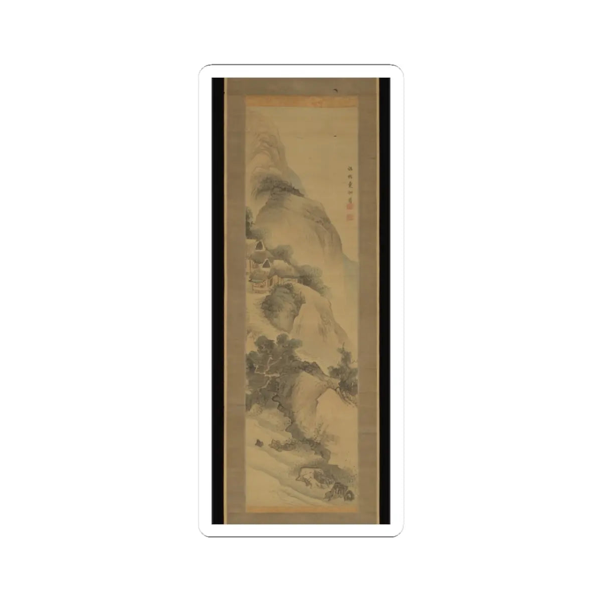 Tōshū - Landscape - early 19th century v1 - STICKER Vinyl Kiss-Cut Decal