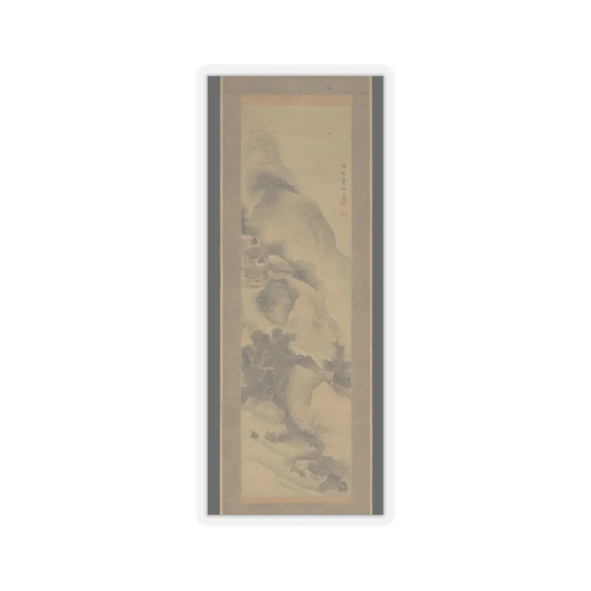 Tōshū - Landscape - early 19th century v1 - STICKER Vinyl Kiss-Cut Decal