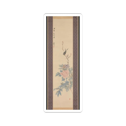 Tsubaki Chinzan - Peony and Swallow - 1854 v1 - STICKER Vinyl Kiss-Cut Decal