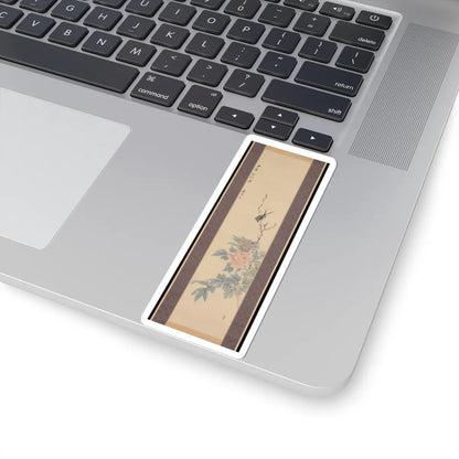 Tsubaki Chinzan - Peony and Swallow - 1854 v1 - STICKER Vinyl Kiss-Cut Decal