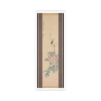 Tsubaki Chinzan - Peony and Swallow - 1854 v1 - STICKER Vinyl Kiss-Cut Decal