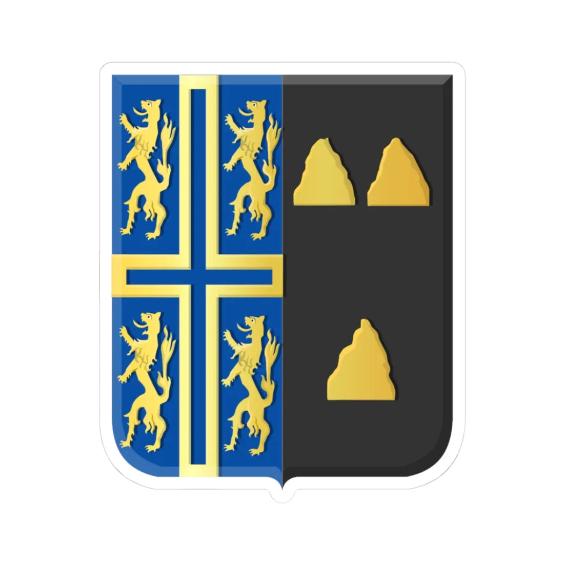 Tubbergen wapen 1971 (Netherlands) (Coat of Arms) STICKER Vinyl Kiss-Cut Decal 3 Inch White - The Sticker Space