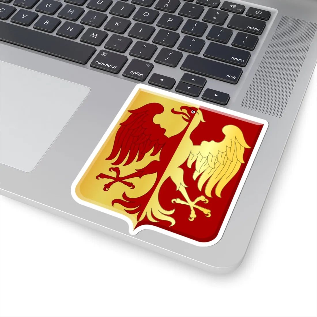 Tubeke wapen (Belgium) (Coat of Arms) STICKER Vinyl Kiss-Cut Decal - The Sticker Space