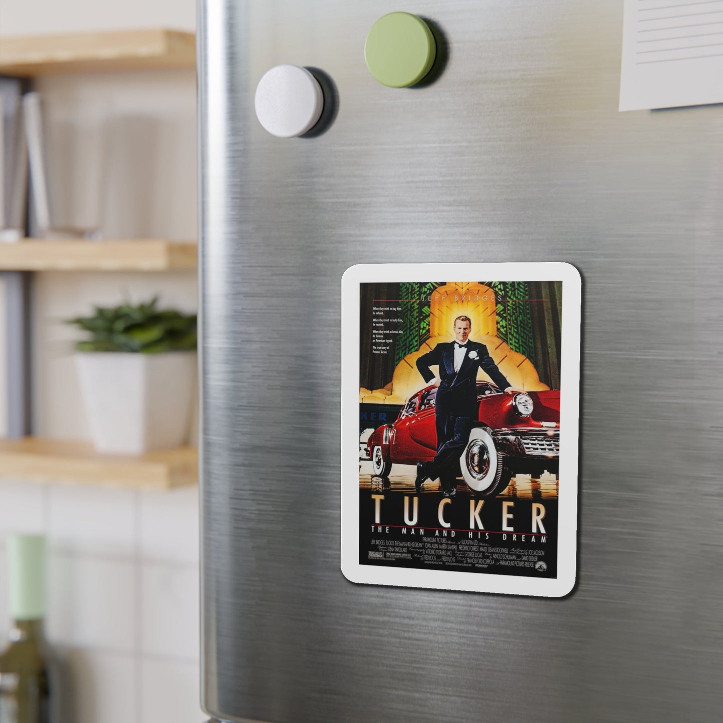 Tucker The Man and His Dream 1988 Movie Poster Die-Cut Magnet-The Sticker Space