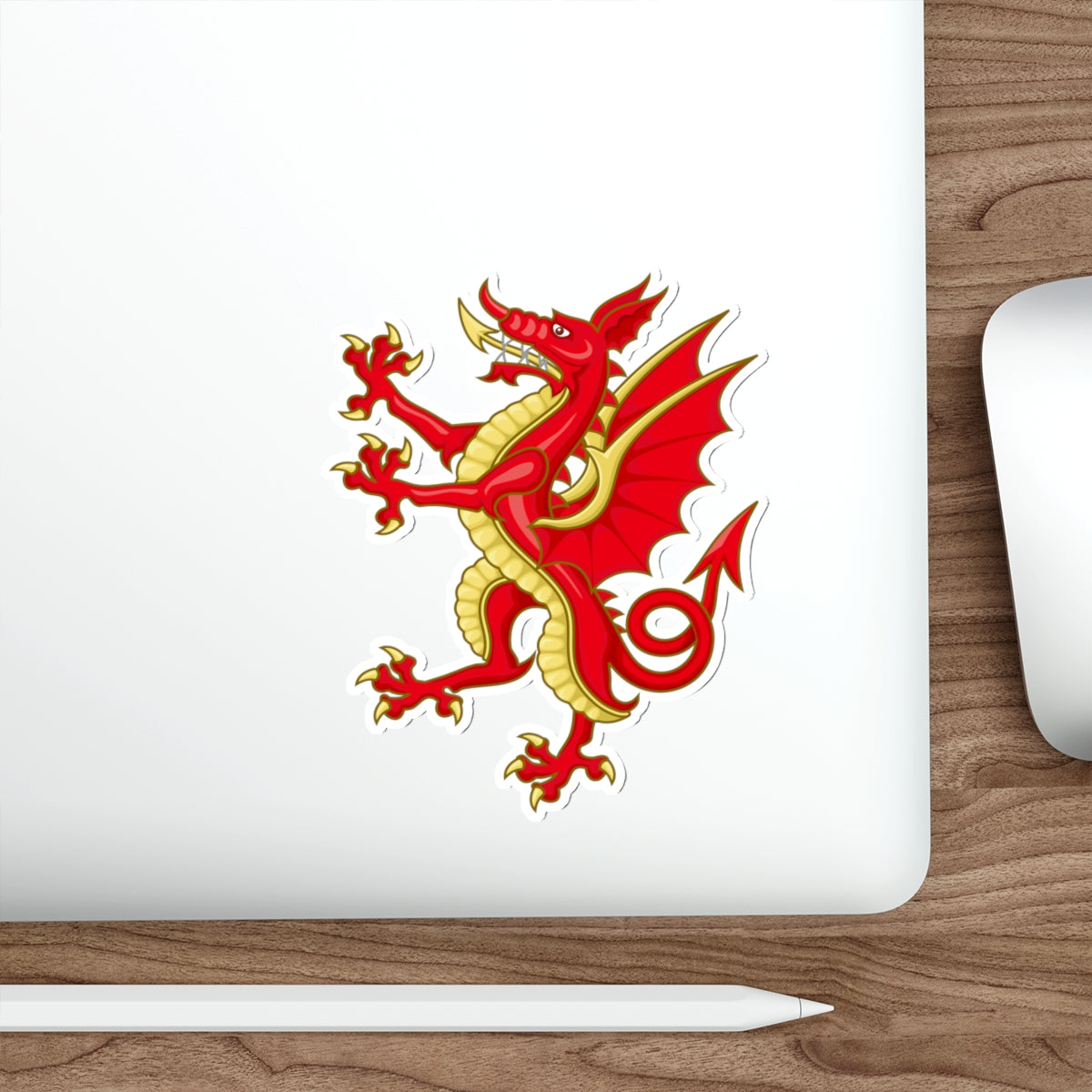 Tudor Dragon Badge STICKER Vinyl Die-Cut Decal-The Sticker Space