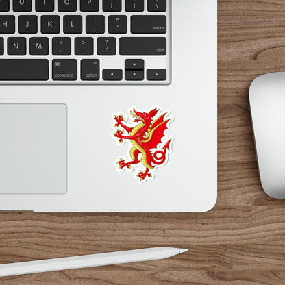 Tudor Dragon Badge STICKER Vinyl Die-Cut Decal-The Sticker Space