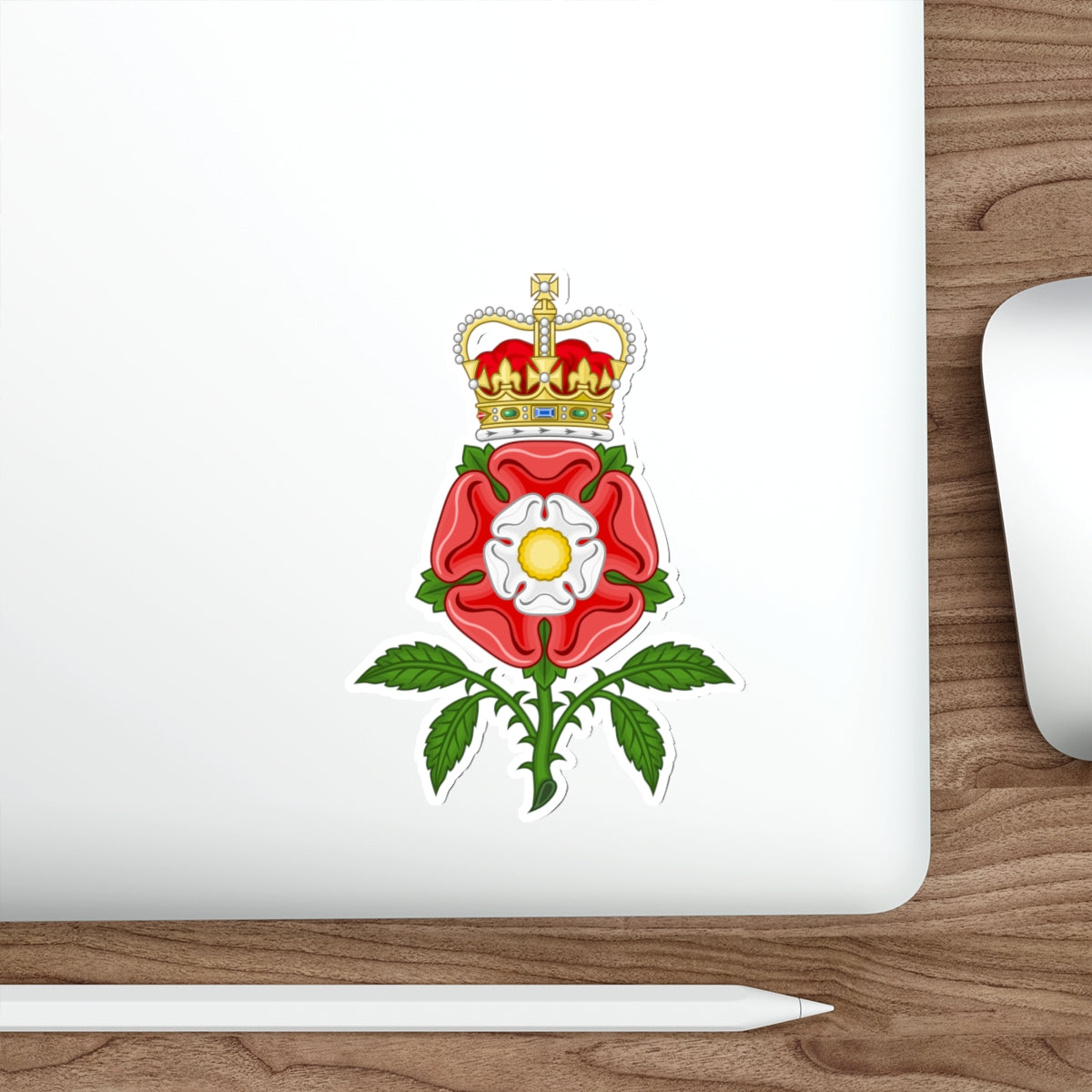 Tudor Rose Royal Badge of England STICKER Vinyl Die-Cut Decal-The Sticker Space