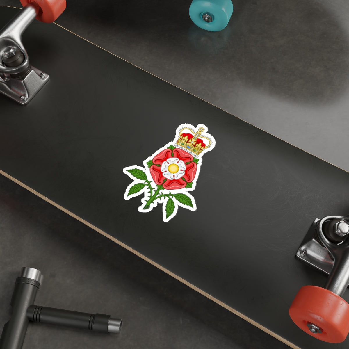 Tudor Rose Royal Badge of England STICKER Vinyl Die-Cut Decal-The Sticker Space