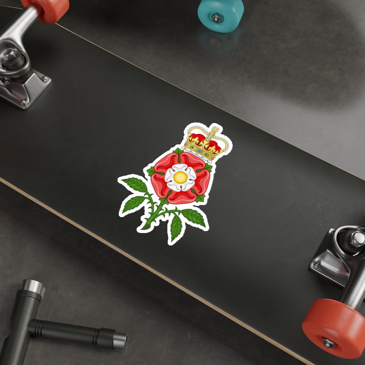 Tudor Rose Royal Badge of England STICKER Vinyl Die-Cut Decal-The Sticker Space