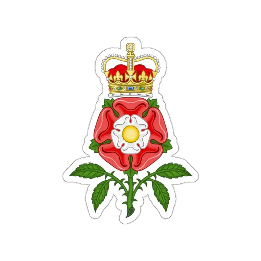 Tudor Rose Royal Badge of England STICKER Vinyl Die-Cut Decal 2 Inch - The Sticker Space