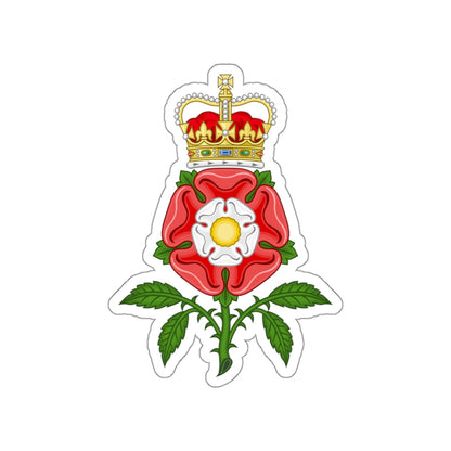 Tudor Rose Royal Badge of England STICKER Vinyl Die-Cut Decal-White-The Sticker Space